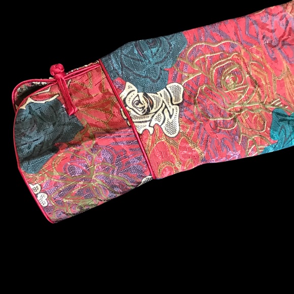 Asian Style Floral Jacket Size M/L /Oriental /Bohemian Brocade Button - Picture 6 of 12